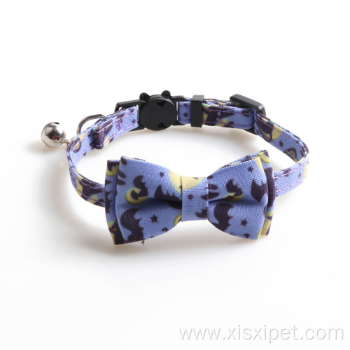 Pet Collar Bow Cat Necklace Adjustable Dog Collar